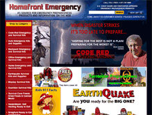 Tablet Screenshot of homefrontemergency.com